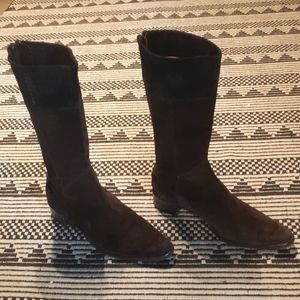 Italian Brown/Black Suede Boots